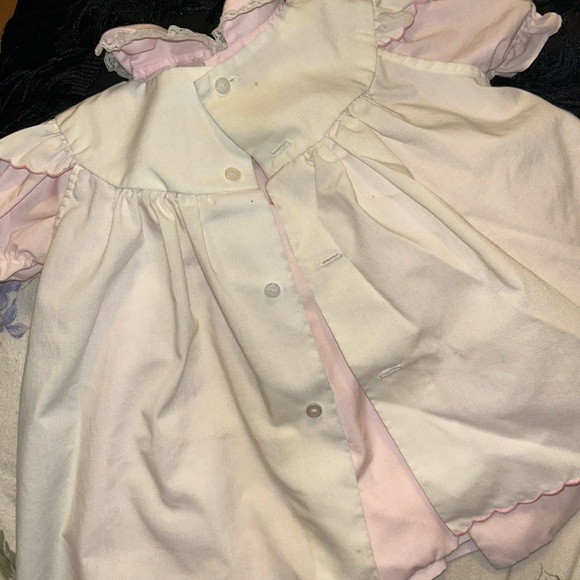 Adorable Pink and White Baby Dress - Picture 5 of 7